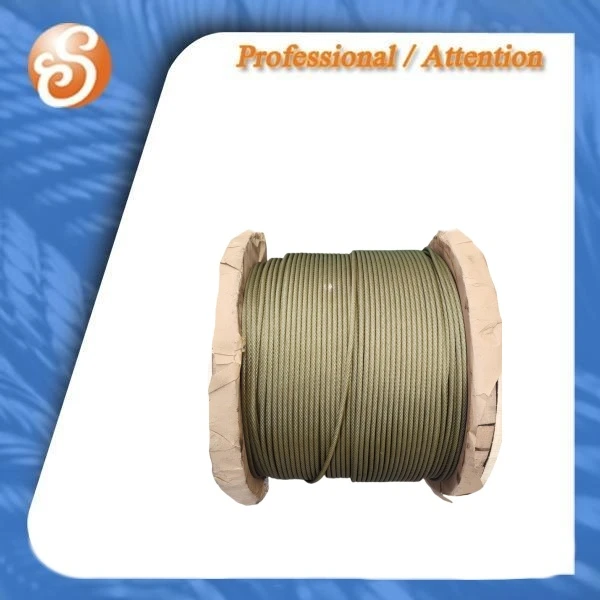 C Tipo 1800N/MM2 Cabeza de alambre ungalvanizada 6x19s+IWRC RHOL
