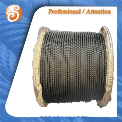 Cable de acero sin galvanizar de 6 x 9 W + IWR, 1770 Mpa